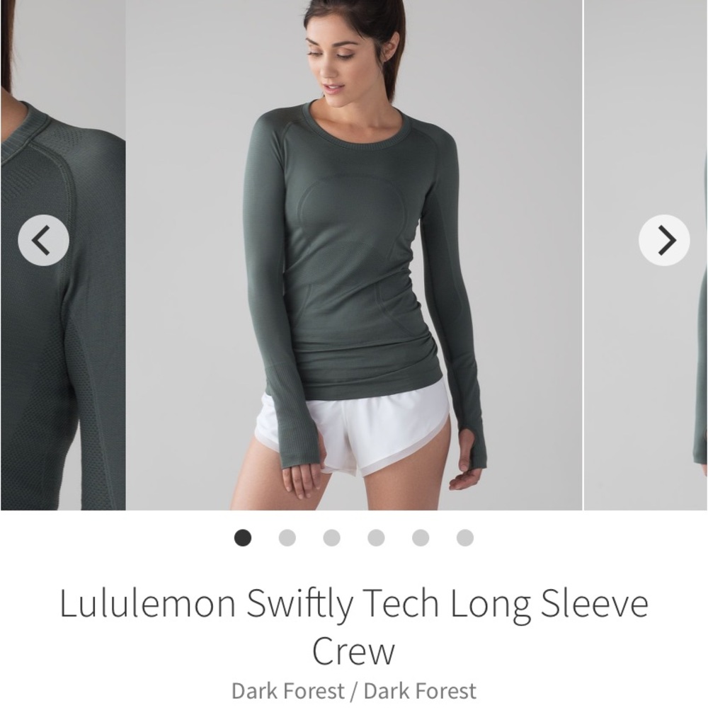 Size 2 Lululemon swiftly tech long sleeve
